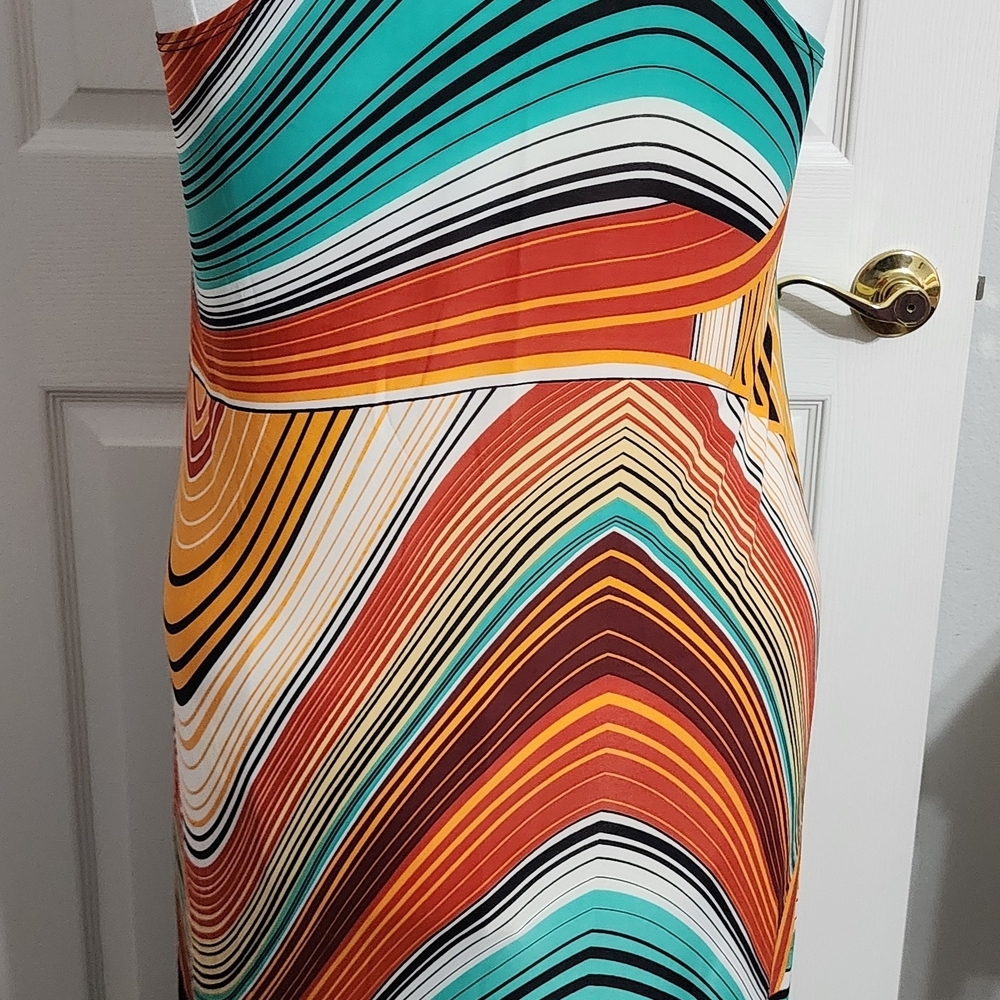 The Pyramid Collection Multicolor Striped Maxi Dress - Picture 3 of 5
